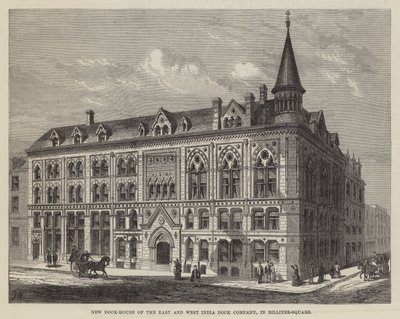 Nieuw Dok-Huis van de Oost- en West-Indische Dokmaatschappij, in Billiter-Square door Frank Watkins